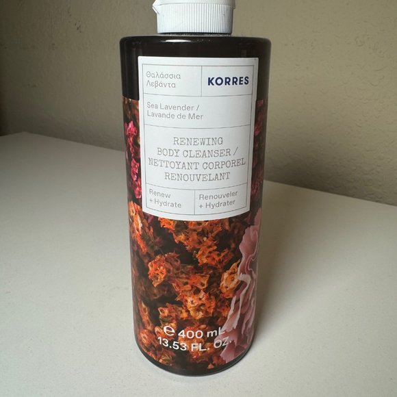 Korres Sea Lavender Renewing Body Cleanser 13.53 Fl Oz - Picture 2 of 3